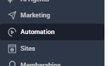 Open Automation from the HighLevel sidebar